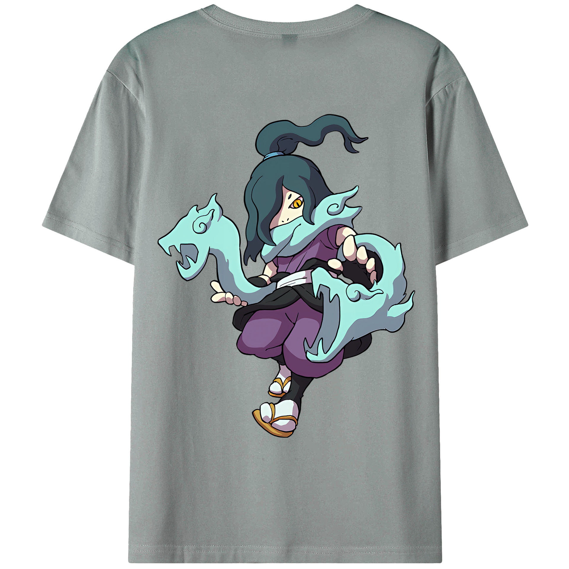 （画像用） 妖怪ウォッチ Yo-kai Watch 綿100％ メンズ半袖Tシャツ（バックプリント） 通気性